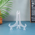 Artliving 7 Inch Clear Plastic Easels or Stand/Plate Holders to Display Pictures or Other Items at Weddings, Home Decoration, Birthdays, Tables (1...