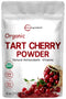 Organic Tart Cherry powder, 4oz | 100% Natural Fruit Powder | US Grown Tart Cherries Source | No Sugar & Additives | Great Flavor for Drinks, Smoo...