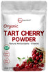 Organic Tart Cherry powder, 4oz | 100% Natural Fruit Powder | US Grown Tart Cherries Source | No Sugar & Additives | Great Flavor for Drinks, Smoo...