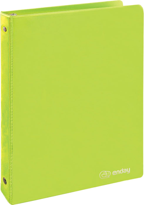 ½ Inch 3 Ring Binder .5 inch Green Clear View Cover with 2 Inside Pockets, Colored School Supplies Office and Home Binders – by Enday...
