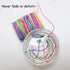 Elastic Beading Cords 100m Elastic String for Bracelets Rainbow 1mm Elastic Cord Pony Beads Crafts Pony Beading Thread Stretch String Craft Cord P...