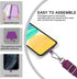 SS Phone Lanyard, Adjustable Cell Phone Lanyard Crossbody Neck Strap & 2 Phone Tether Patches for Most Smartphones...