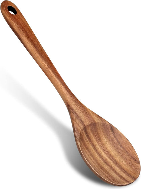 14 Inch Large Wooden Spoon for Cooking Mixing Spoon Serving Spoons Big Non Stick Wood Spoon Spatula Long Handle Spoon Stirring Cooking Spoon...