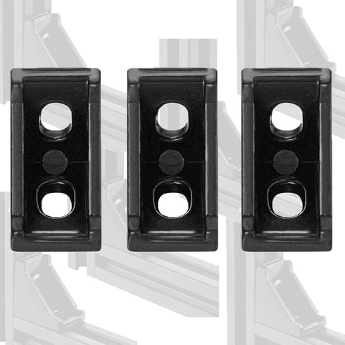 10Sets 2020 Corner Bracket Connectors for 2020 Series 6mm Slot Aluminum Extrusion Profile Accessories(Black)...