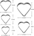 Heart Star Cookie Cutters Set, Valentine’s Day Heart Shaped Biscuit Cutters Stainless Steel Pastry Donuts Cutters with Storage Box...