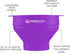 Collapsible Silicone Microwave Hot Air Popcorn Popper Bowl With Lid and Handles (Purple)...