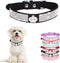 Rhinestone Dog Collar, Cute Soft Fancy Bling Diamond Pretty Jewel Sparkly Puppy Cat Pet Collar for XS Small Medium Large XL XXL, Crown Black XS...