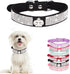 Rhinestone Dog Collar, Cute Soft Fancy Bling Diamond Pretty Jewel Sparkly Puppy Cat Pet Collar for XS Small Medium Large XL XXL, Crown Black XS...