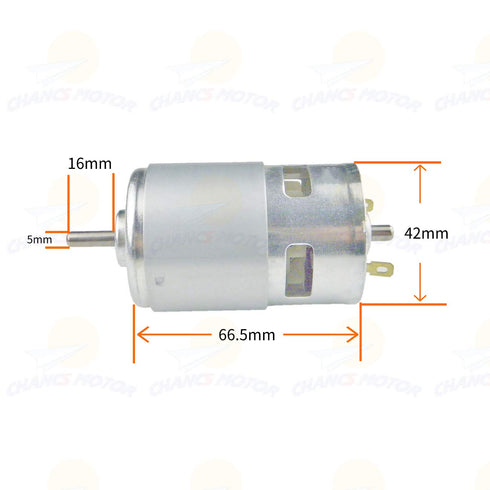 CHANCS Electric DC Motor 775 DC 12V/24V 4000RPM 8000RPM High Power High Torque for DIY Parts...