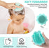 Baby Cradle Brush Baby Bath Brush Silicone Massage Brush Silicone Scrubbers Exfoliator Brush for All Hair Kid Newborn Toddler?Green?...