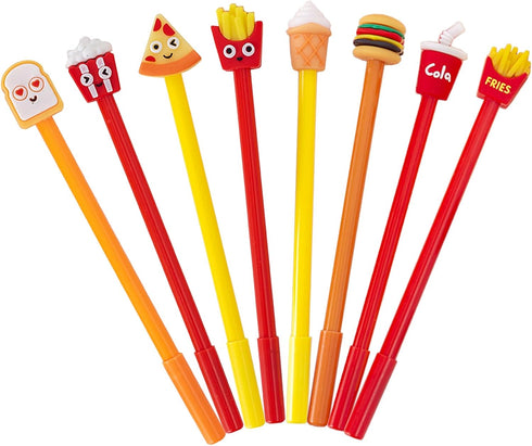 40 Pcs Cute Food Gel Ink Pens Fun Kawaii Pens Hamburger Writing Pens 0.5 mm Black Ink Cool Pens Novelty Fun Pens for Kids School Office Home Suppl...