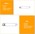 ZIPCCI 3 Inch Large Safety Pins - 100 Pcs Heavy Duty Steel Wire Pins (Large Size)...