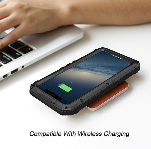 seacosmo Waterproof Case for iPhone X with Built-in Screen Protector, 360 Full Body Protective Cover, Military Grade Rugged Heavy Duty Shell, Shoc...