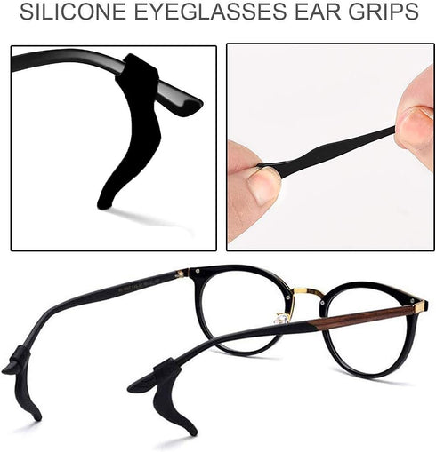Anti-Slip Eyeglass Ear Grips Hook, 10 Pairs Ear Hooks for Glasses...