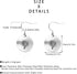 TGNEL Vintage Dandelion Titanium Earrings Dangling, Antique Flower Circle Disc Drop Dangle Earring for Women Sensitive Ears...