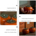 NUOBESTY Ceramics Tea Storage Containers Glazed Persimmon Loose Tea Tin Sealed Jar Food Container for Serving Tea Coffee Spice Sugar Orange...