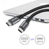 AGVEE 2 Pack 6ft USB-C OTG to Micro USB Cable, Braided Charger Data Sync Cord Charging Wire Adapter for Samsung Galaxy S7 S6, J7, J3, LG, PS4, Kin...