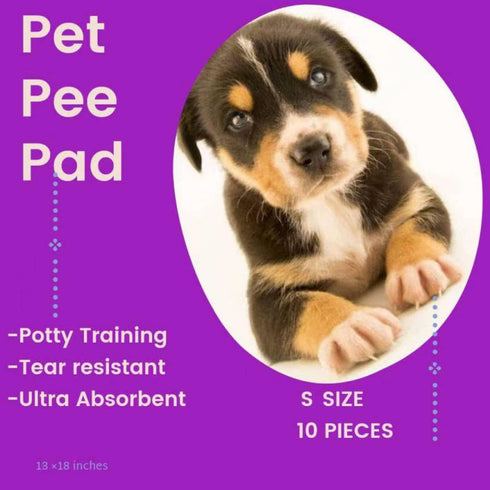 Dog Training Pad ,Puppy Pads, Pet Pee pad ,Regular Super Absorbent Quilted Puppy Pad with 10 Units, Blue, PP1...