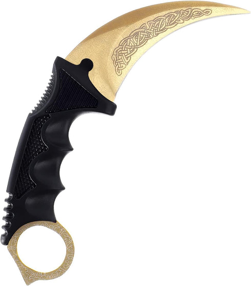 Karambit Knife Trainer No Offensive Karambit Trainer Stainless Steel Without Cutting Edge Practice Training Knife with Sheath for Beginner 100% Sa...