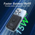 3 in 1 Wireless Charging Station,5000mAh Fast Foldable Portable Charger Battery Pack USB C Power Bank for MagSafe,for iPhone 15 14 13 12 Series/Ap...