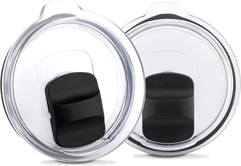 2 Pack Tumbler Lid for Yeti with Magnetic Slider Switch,Reusable Replacement Lids Compatible for Yeti 20 oz Tumbler,Travel Spill Proof Cup Lids Co...