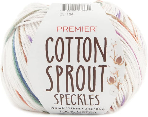 PREMIER YARNS Harvest Premier Cotton Sprout Speckles Yarn...