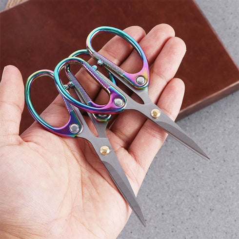 Stainless Steel Scissors Sewing Scissors Textile Fabric Cutter Paper Embroidery Handicraft Dressmaking Tools Needlework Tool(XS)...