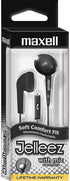 Maxell 191569 Earbuds w/ Mic, Soft Comfort Fit, Black...