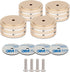 Monosaudio 4Pcs Audio Isolation Feet Turntable Feet 40x20mm Turntable Isolation Pad Replacement with Non-Slip Rubber Ring/3M Adhesives/M4 Screw fo...