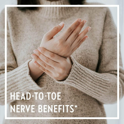New Chapter Nerve Health Supplement for 3-in-1 Nerve Support from Head to Toe—Vitamin B1 Generates Energy for Nerves,Vitamin B6 Enhances Nerve Com...