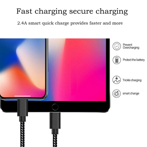 Compatible with i Phone Charger Cable 2Pack 10FT i Phone Cable Fast USB i.Phone Charging Cord for i Phone 14/13/12/11/Pro/X/Xs Max/XR /8/7/6/6S/pl...