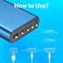 Miady USB-C 18W PD 3.0 Portable Charger 20000mAh, Fast Charging Power Bank/w MFi Certified Lightning Cable and 18W PD Charger, Power Pack Compatib...
