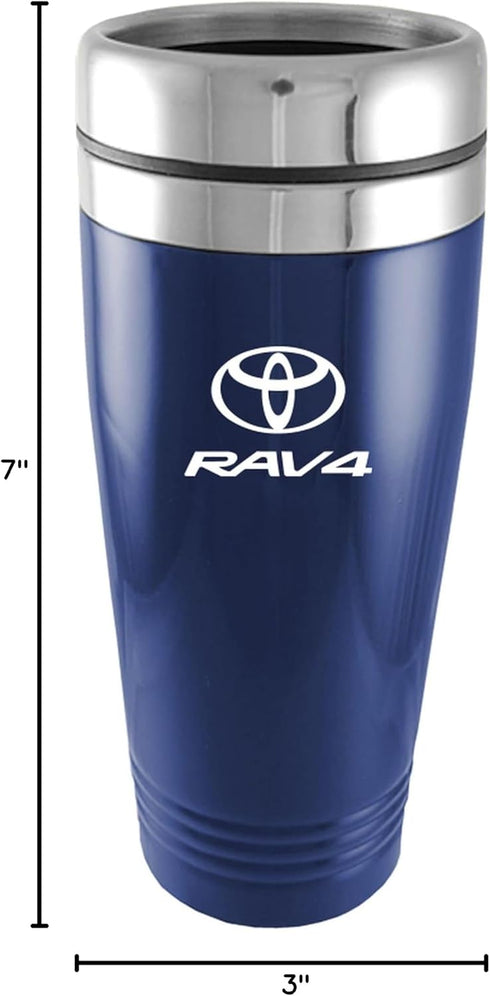 AU-TOMOTIVE GOLD Travel Mug for Toyota RAV4 (Blue)...