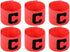 6 Pieces Elastic Soccer Captain Armband Adjustable Football Basketball Player Bands for Adult Youth...