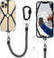 Cell Phone Lanyard, Phone Lanyard Tether with Patch, 2 in 1 iPhone Lanyard Tether with Carabiner Clip for Anti-Drop Outdoor Skiing Hiking Cycling ...