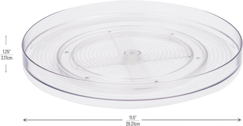 Lazy Susan Turntable Organizer for Kitchen, Pantry, Cabinet, Dining Table, Refrigerator, Countertop, Clear...