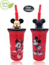 Disney Mickey Mouse Buddy Sips Water Tumbler with 3D Character Head Straw Drinkware, 1 Count - Safe BPA free Bottles, Easy to Clean, Perfect Gifts...