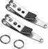 Deep Carry Knife Pocket Clip Nano, Multi-Purpose Pocket Suspension Clips for Keys, Flashlights, Knives - Stainless Steel (2 Pack)...