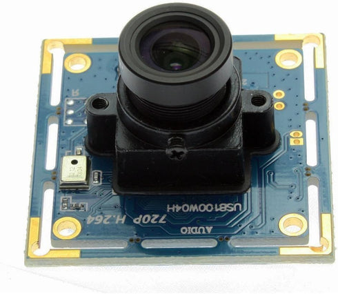 ELP 720p HD USB Camera Module with Microphone H.264 Mini UVC USB2.0 Audio Video Webcam Board for Android Linux Windows Mac Video Surveillance PC C...