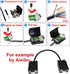 Connector DB9 RS232 D-SUB Female Adapter Serial 9 Pin Port DB9 COB Breakout Terminal Connector Signal Module with Case (Female with Screw)...
