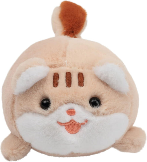 Hopearl Pull String Plush Kitty Toy Wind-up Clockwork Cat Motorized Wagging Tail Rotating Interactive Kitten Toys Pullback Cord Stuffed Animal Gif...