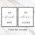 So Fresh and So Clean Clean Bathroom Quotes and Sayings Art Prints Set of 2 Bathroom Decor Laundry Room Wall Art Decor, 8 x 10 Inches Shimmer Art ...