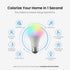 Broadlink FastCon Smart Bulb LB4E26 4-Pack, Color Changing with Music Sync, A19/E26/9W/800LM/110V, Compatible with Alexa and Google Home, GW4C Hub...