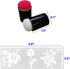 Daily Treasures 20Pcs Finger Sponge Daubers, Finger Painting Sponge with 8Pcs Flower Stencil Templates for Arts and Craft Painting Projects-Dauber...