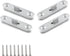Pack of 4 Wood Bed Rail Fasteners, 3 Inch Thicken Bed Connecting Fittings Bed Frame Rail Hardware...