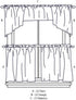 CHF Industries Wines Kitchen Curtain Set 36-inch Length...
