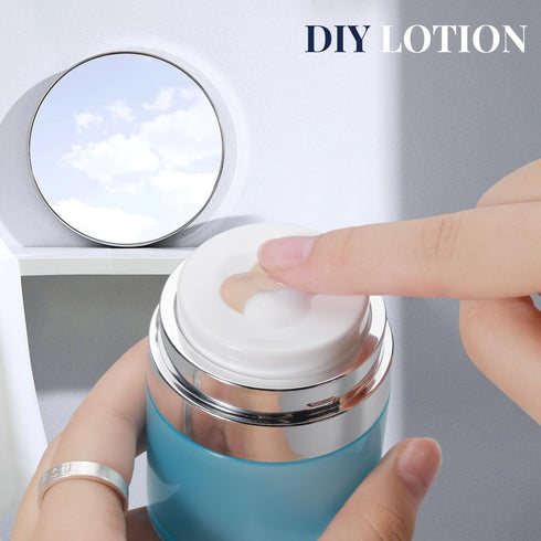 1 oz Airless Pump Jar, Travel Vacuum Pump Bottle Dispenser Pump Moisturizer Container Drunk Elephant Container for Lotions and Creams Moisturizer ...