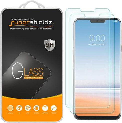 Supershieldz (2 Pack) Designed for LG G7 ThinQ Tempered Glass Screen Protector, 0.33mm, Anti Scratch, Bubble Free...