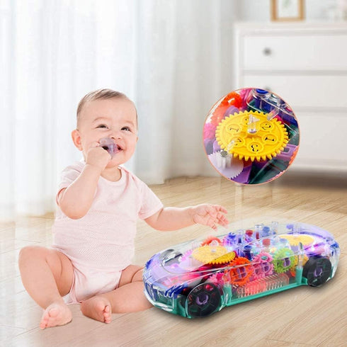 Toys for 1 2 3 Year Old Boy, Baby Toys 6 to 12 Months Electric Car Toys for Boys Girls Toddlers with Cool Light & Sound Effect, Great Christmas Bi...