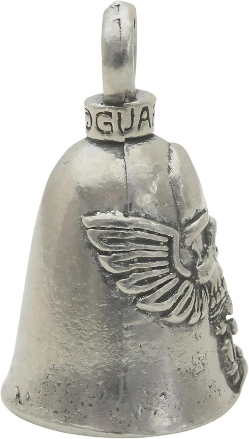 Ghost Rider Good Luck Bell w/Keyring & Black Velvet Gift Bag | Motorcycle Bell | Lead-Free Pewter | Good Luck Gift | Made in USA…...